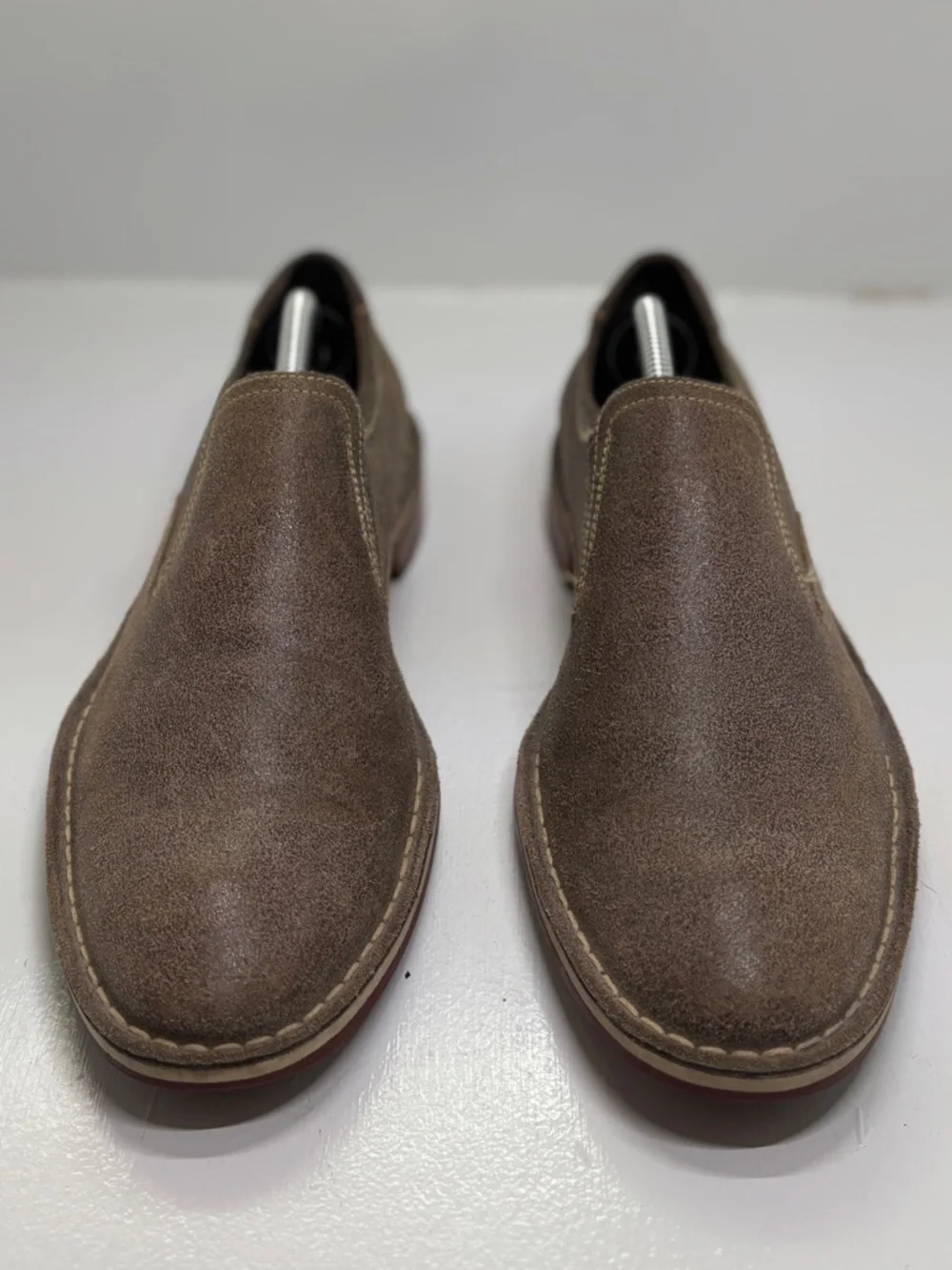Cole Haan Nike Air Slip On Loafers Brown Leather Men’s 10 Comfort Dress Shoes